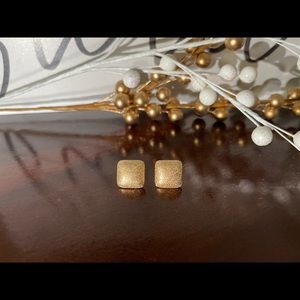Square Gold Studs